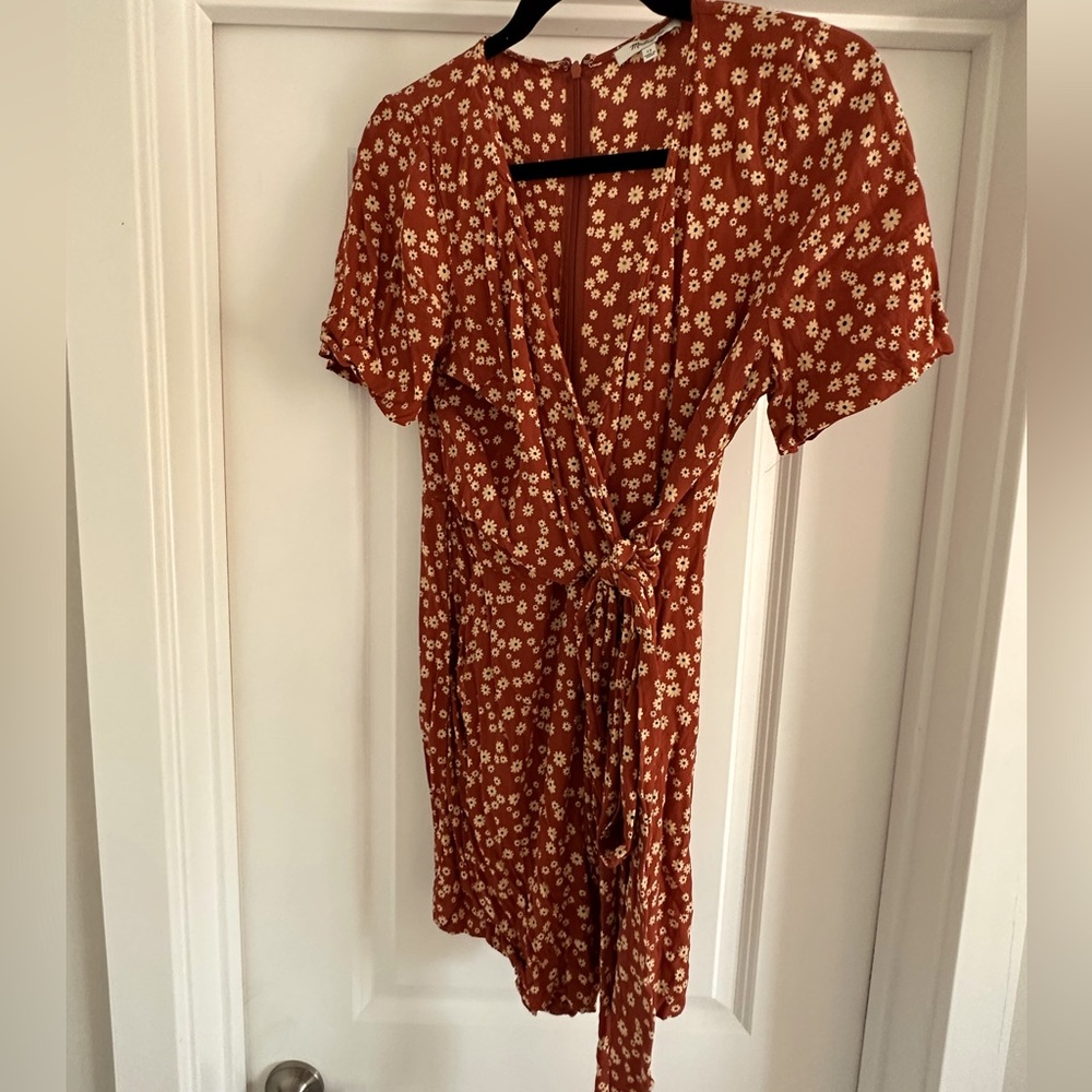 Madewell wrap front romper
